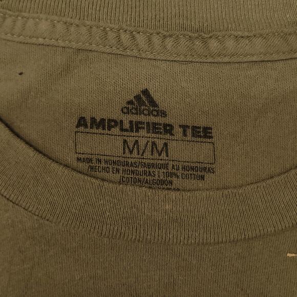 Adidas NYC Casual Crew Neck Short Sleeve Graphic T Shirt Mens Size M Olive - Picture 3 of 9